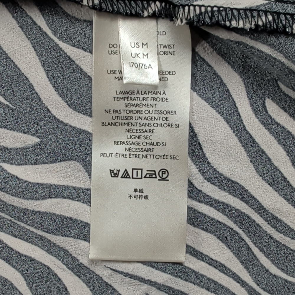 Maeve Anthropologie Zebra Print Ruffle Midi High Low Skirt Size M - Picture 9 of 12